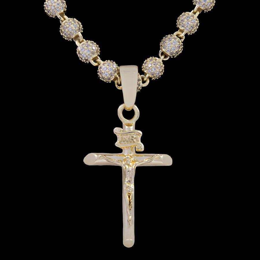Crucifix Pendant in Yellow Gold