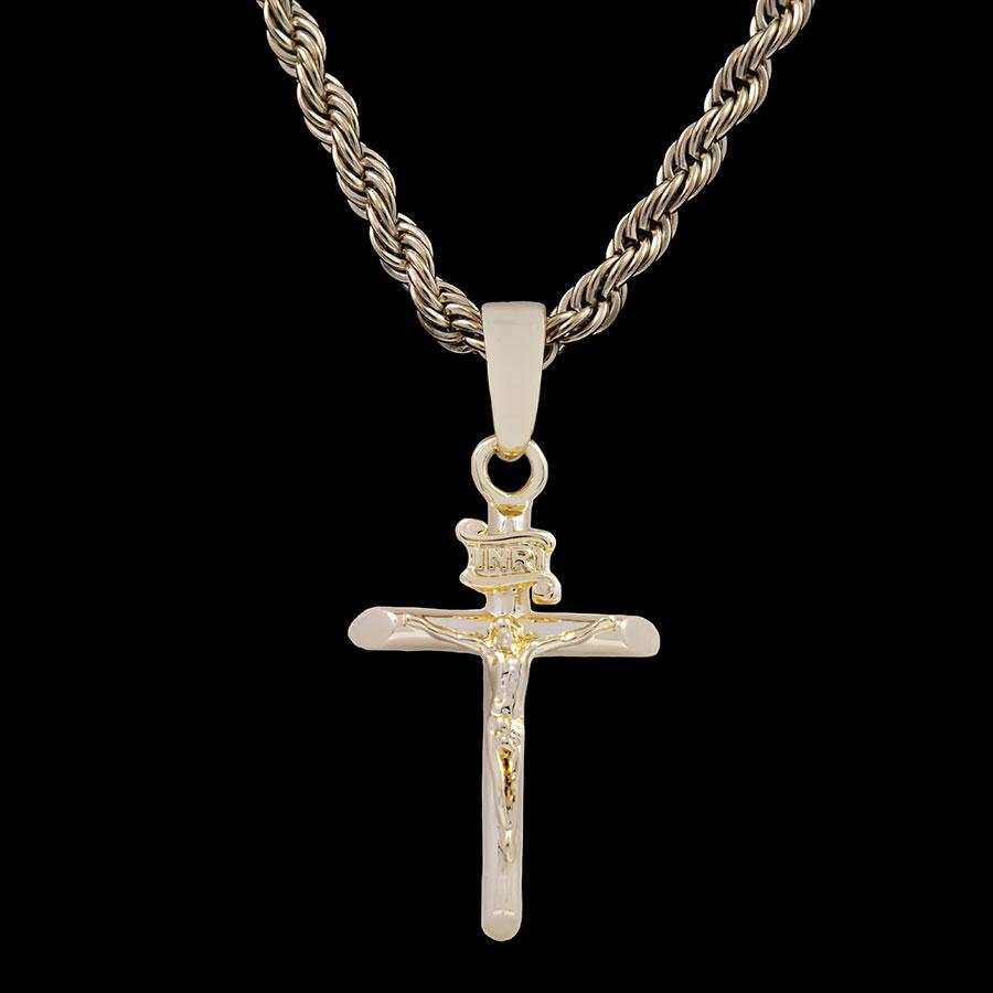 Crucifix Pendant in Yellow Gold
