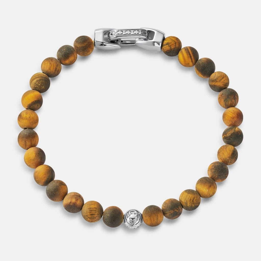 Tiger's Eye Lock Bracelet (Silver)