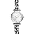 Fossil Women's Carlie Silver Dial Watch