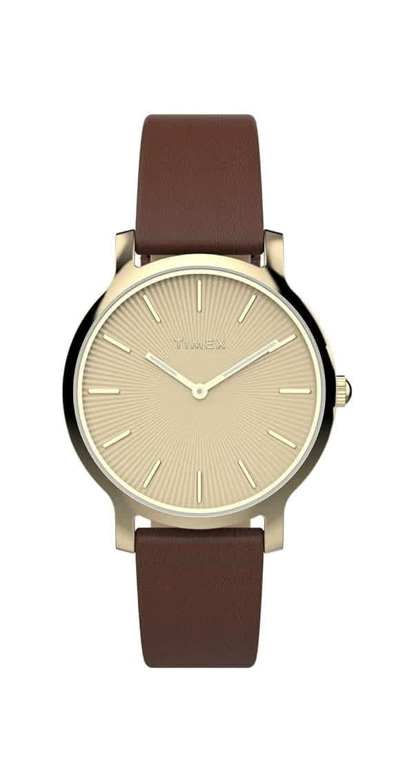 Timex Transcend Leather Ladies Watch