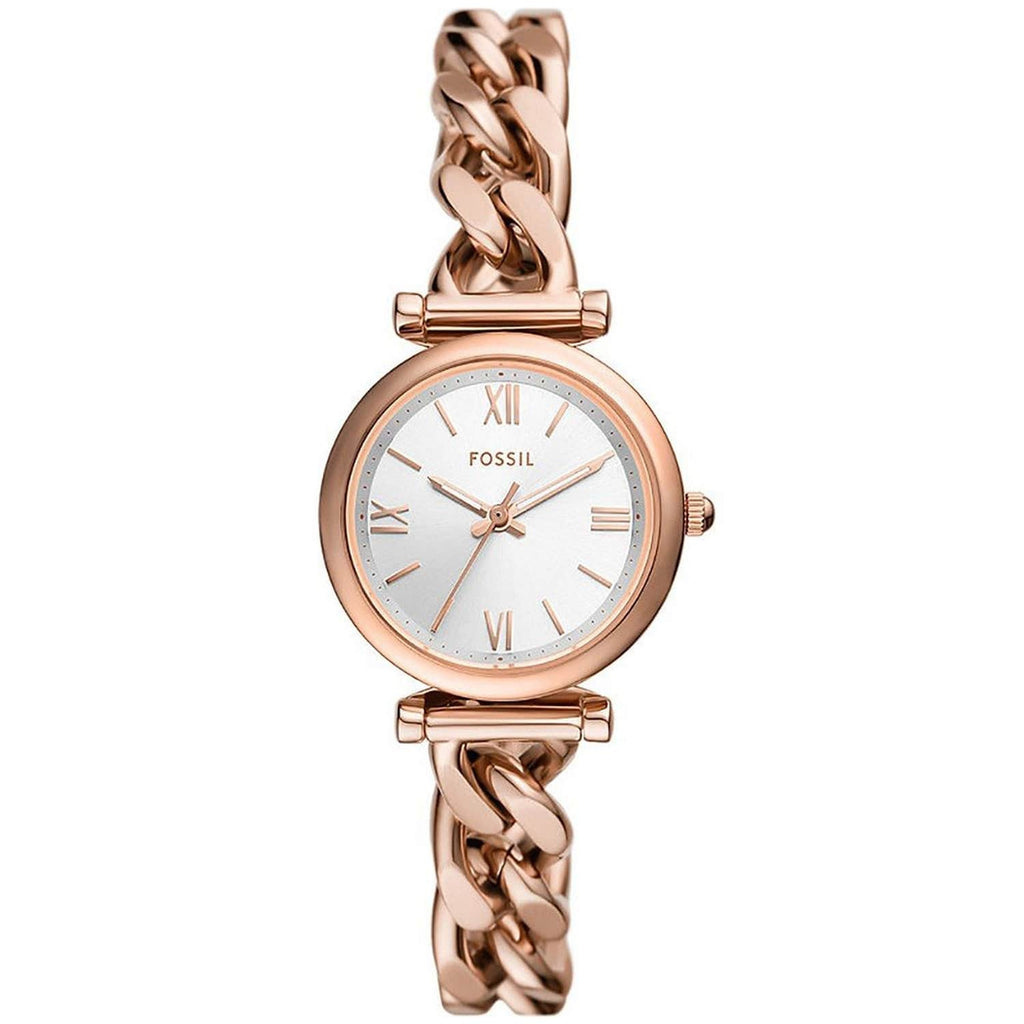 Fossil Women's Carlie Silver Dial Watch