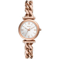 Fossil Women's Carlie Silver Dial Watch