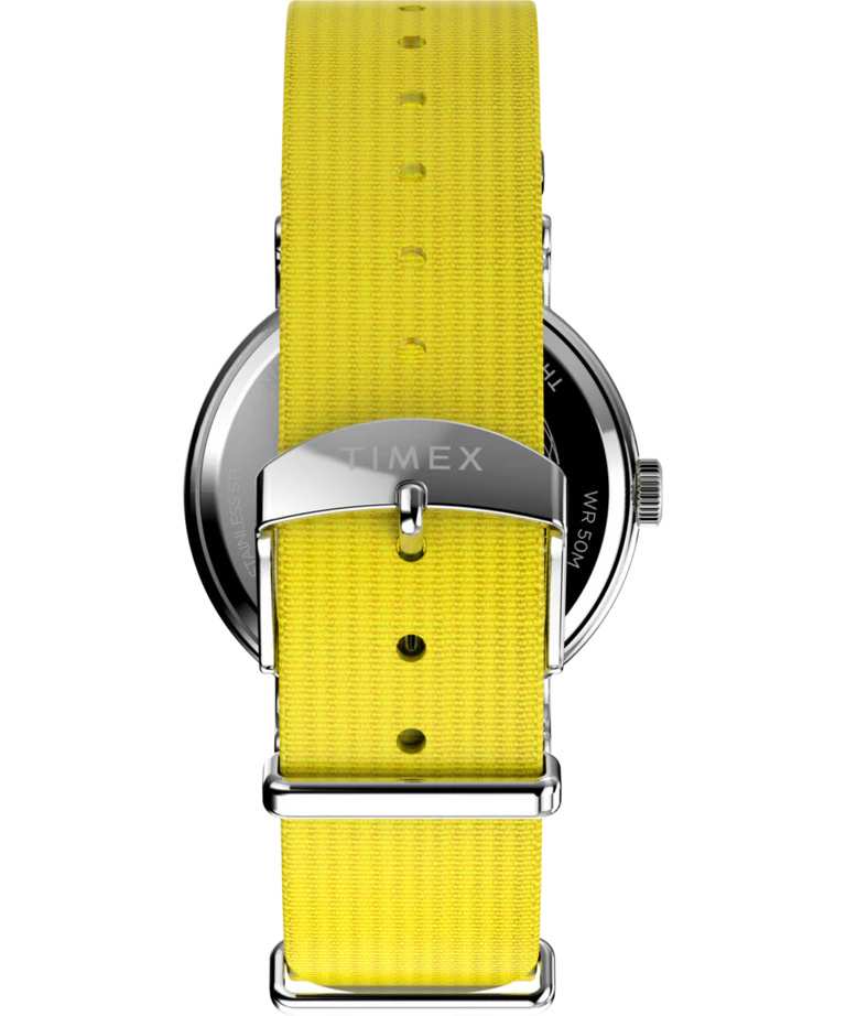 Timex Weekender 40mm Yellow Nylon Strap Unisex Watch
