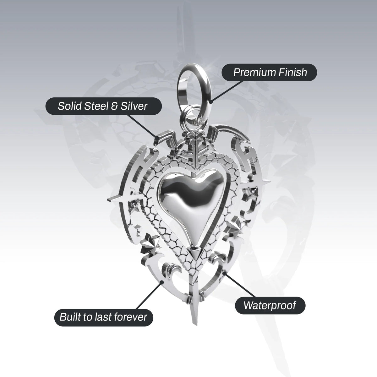 ANTIQUE HEART PENDANT