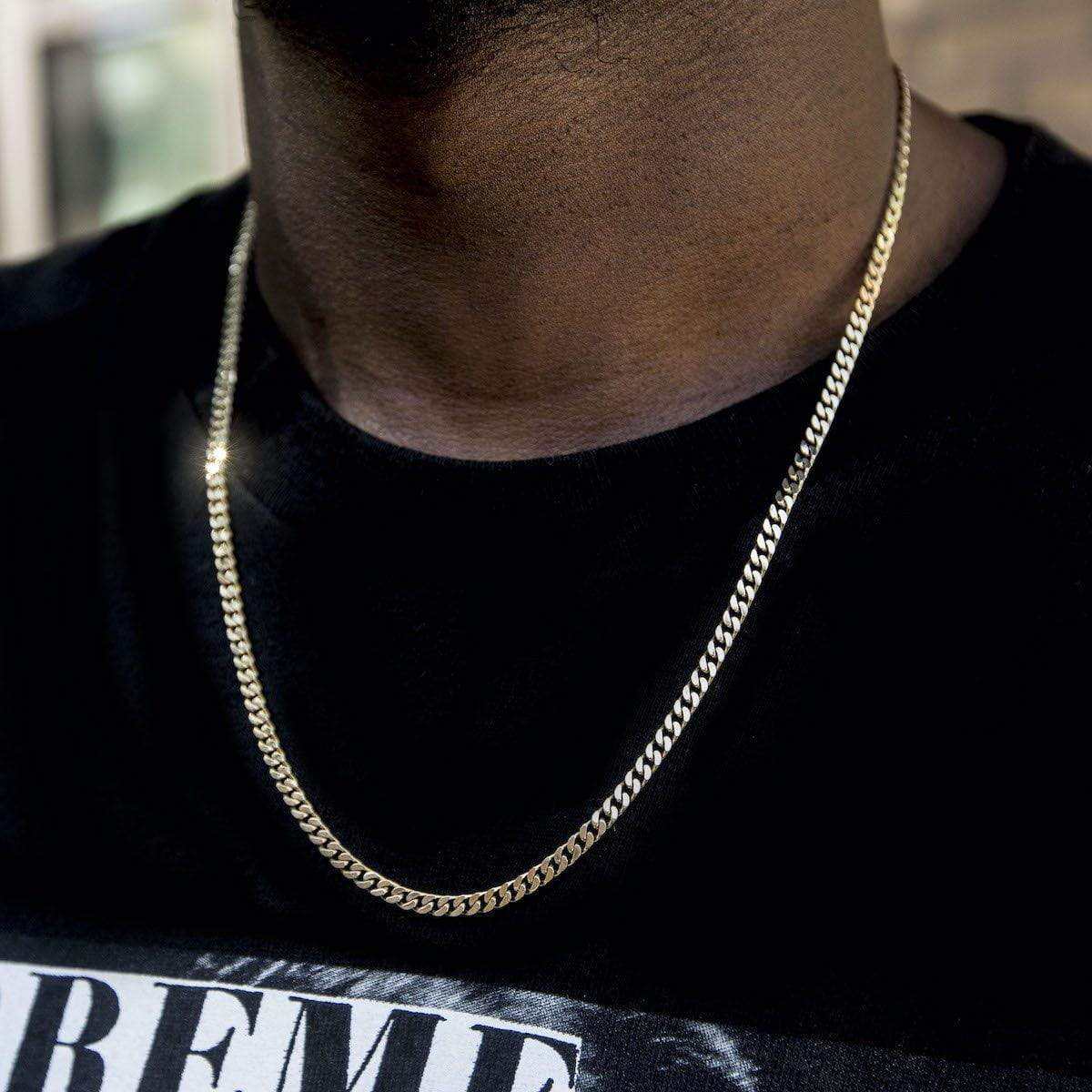 2mm Micro Cuban in Yellow Gold Vermeil