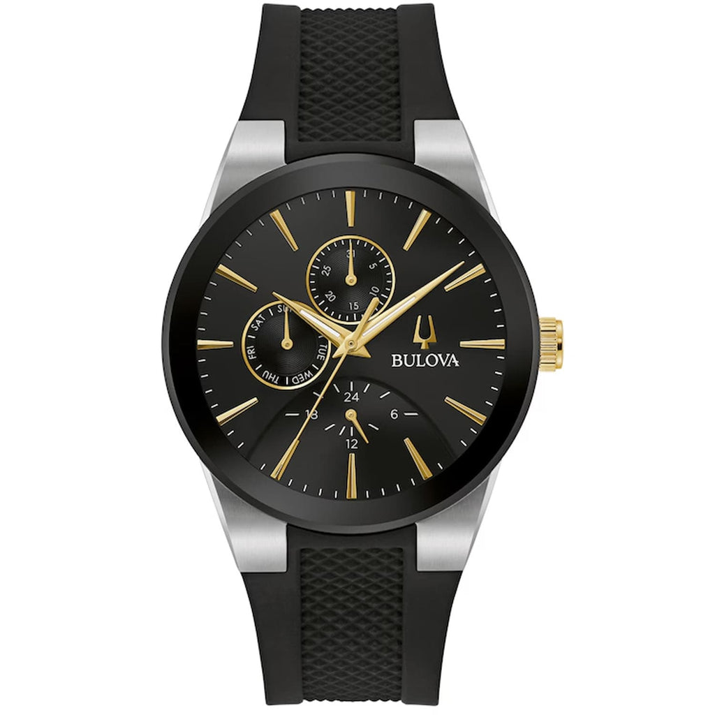 Bulova Women's Quadra Black Dial Watch