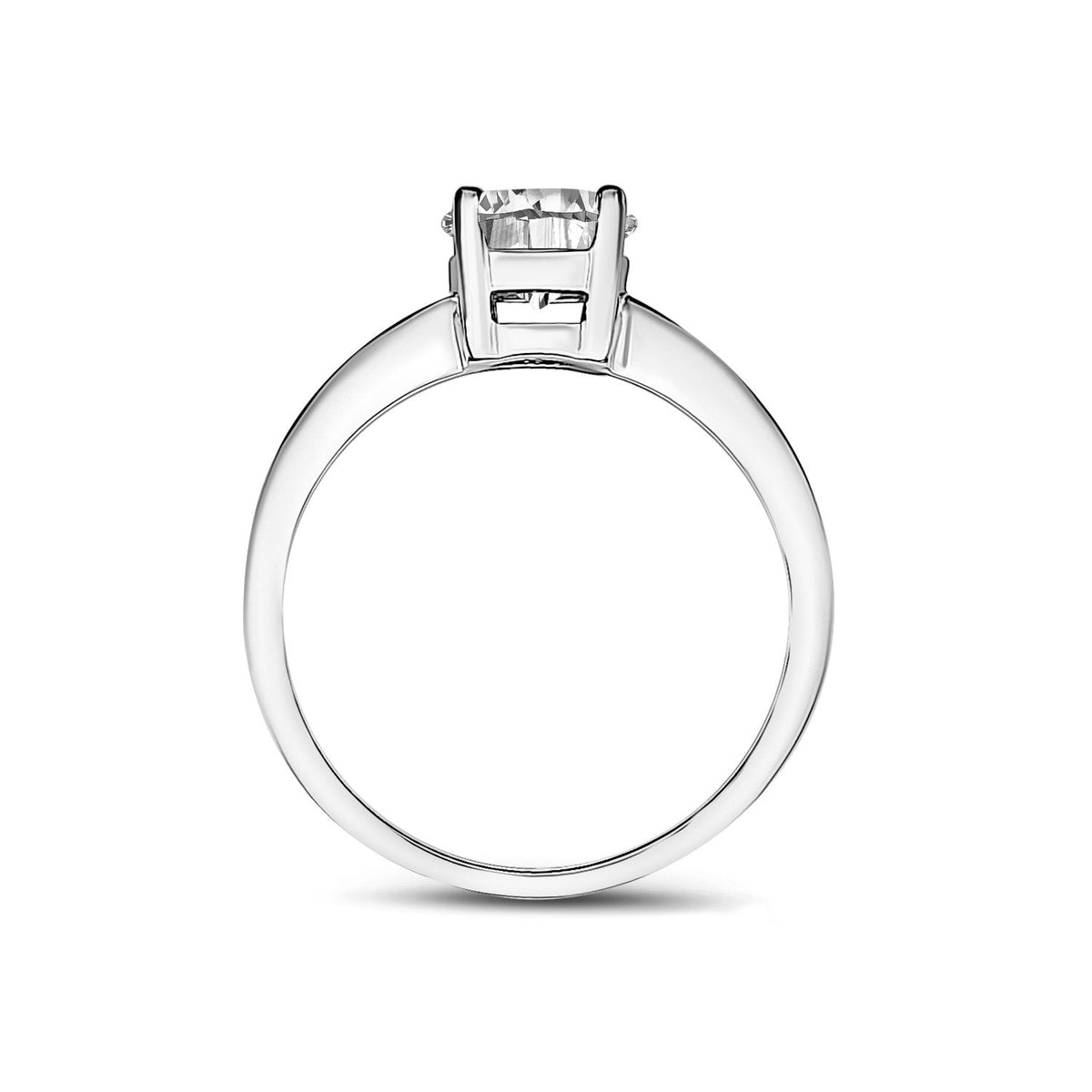 Simple Round Solitaire Ring