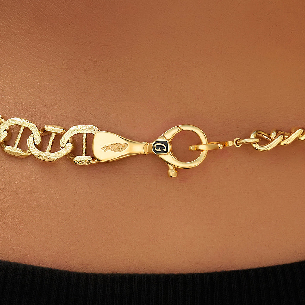 Mariner Chain in Yellow Gold - 9MM