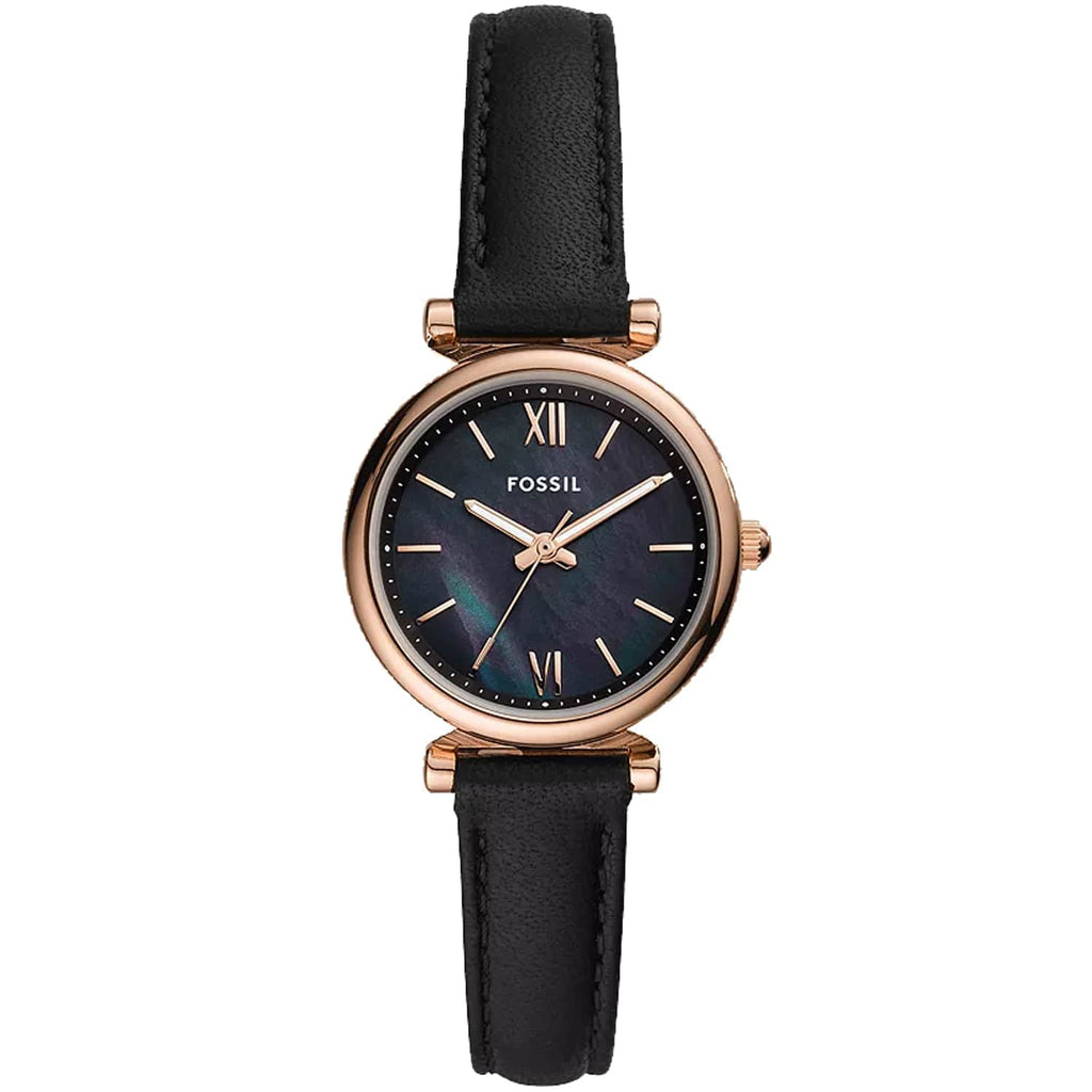Fossil Women's Carlie Mini Black MOP Dial Watch