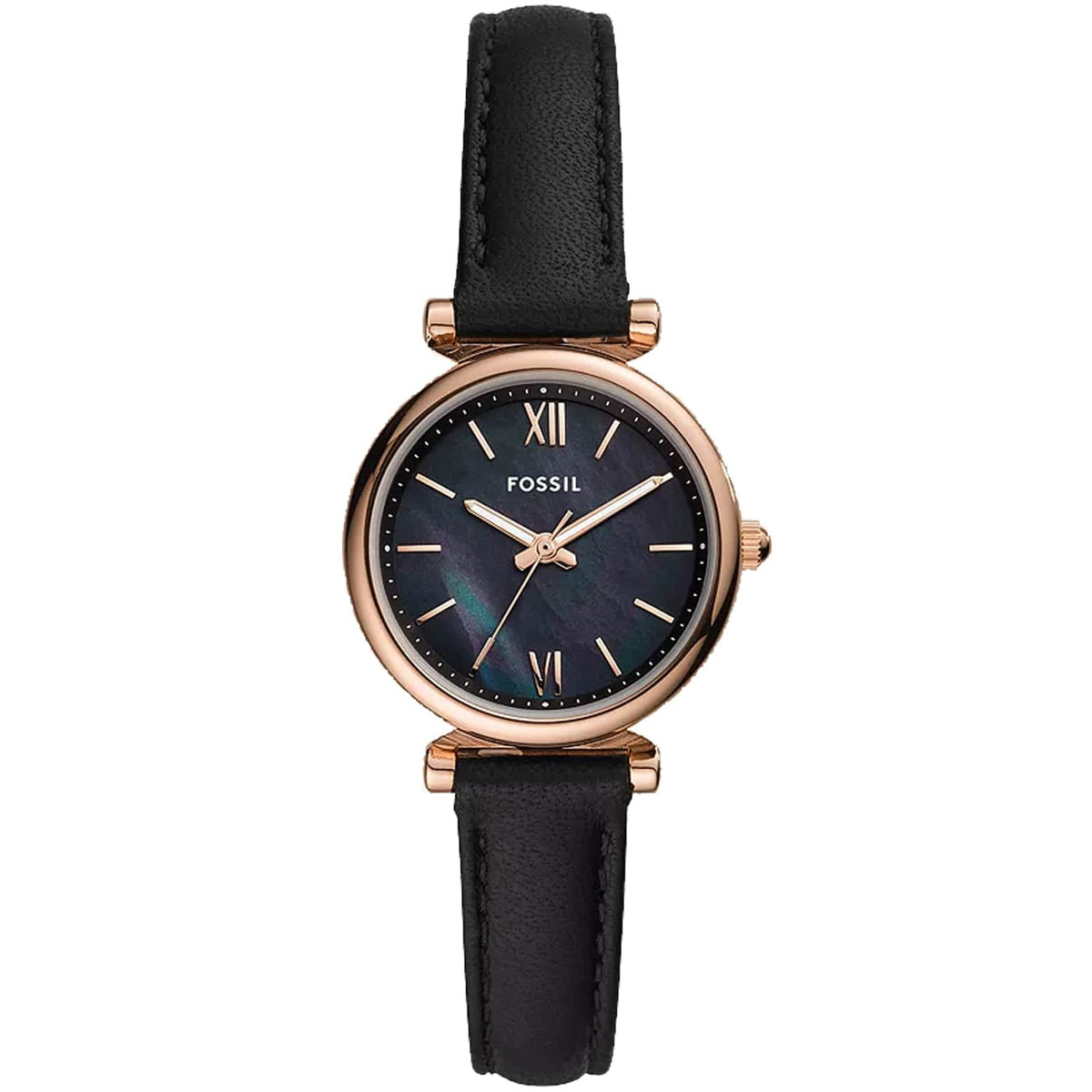 Fossil Women's Carlie Mini Black MOP Dial Watch