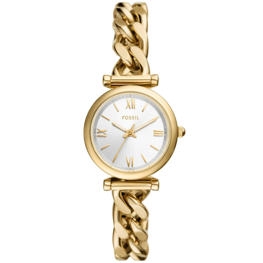 Fossil Women's Carlie Silver Dial Watch