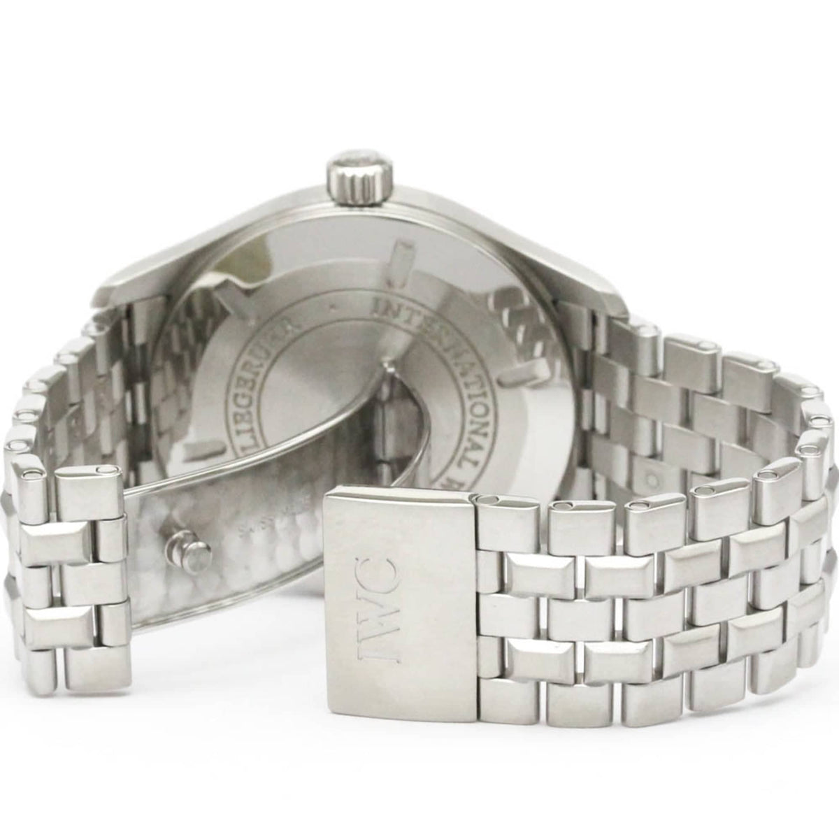 Iwc Pilot Watch Stainless Steel Wristwatch (Pre-Owned)