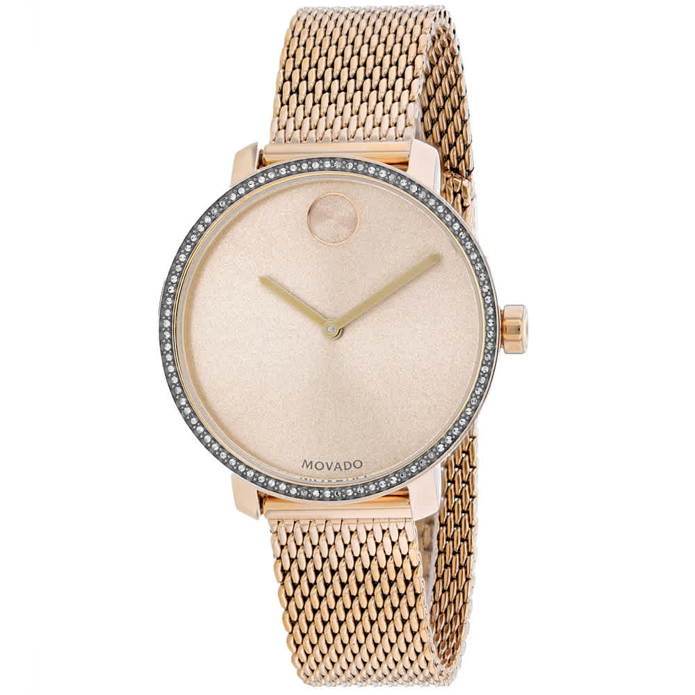 Movado Women's Rose gold dial Watch