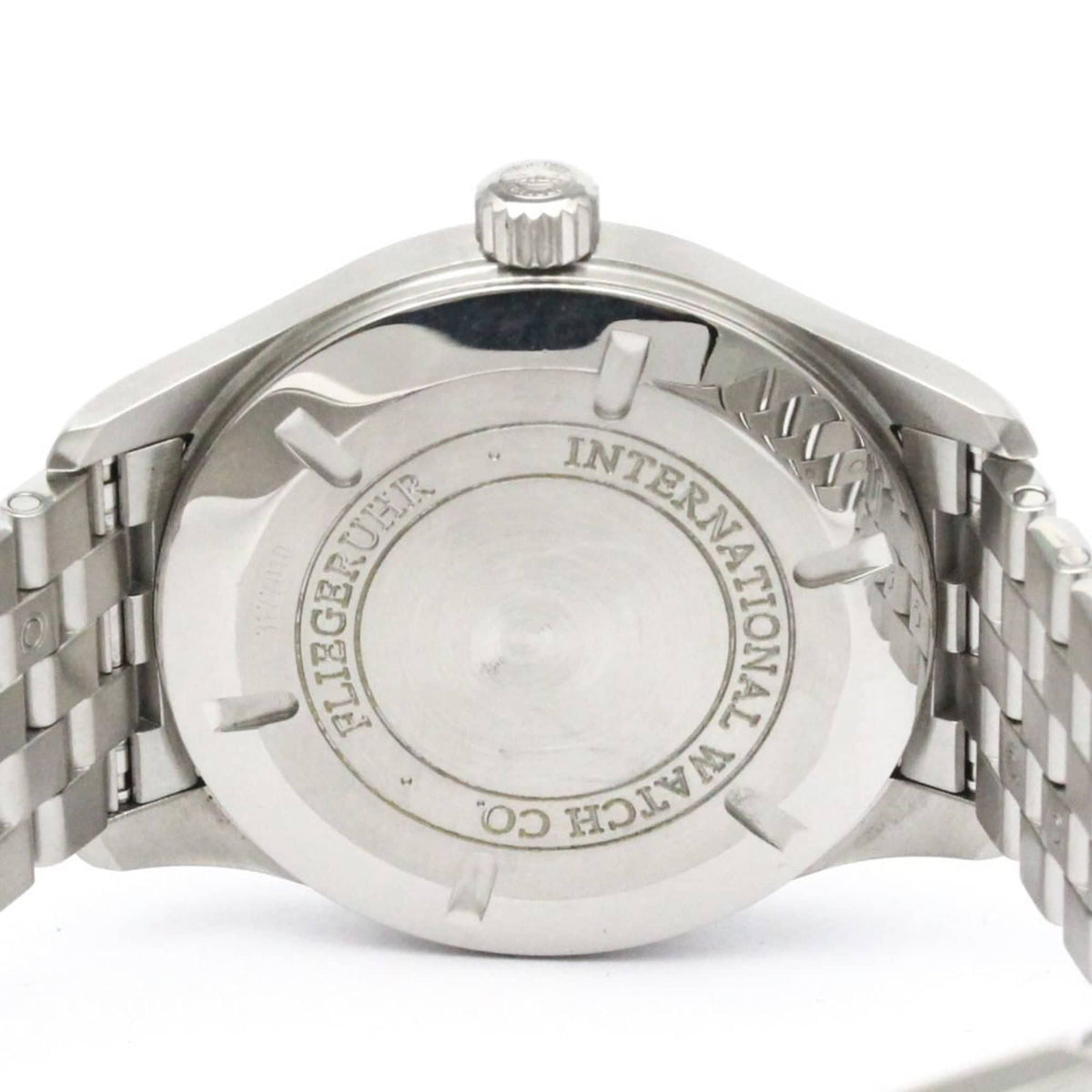 Iwc Pilot Watch Stainless Steel Wristwatch (Pre-Owned)