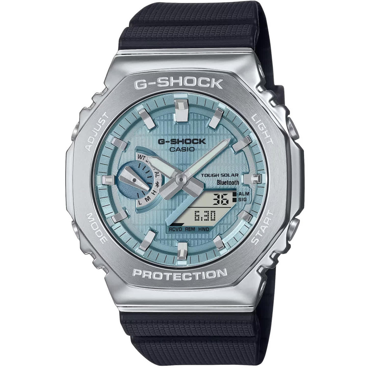 Casio Men's G-Shock G-Steel 2100 Series Blue Dial Watch